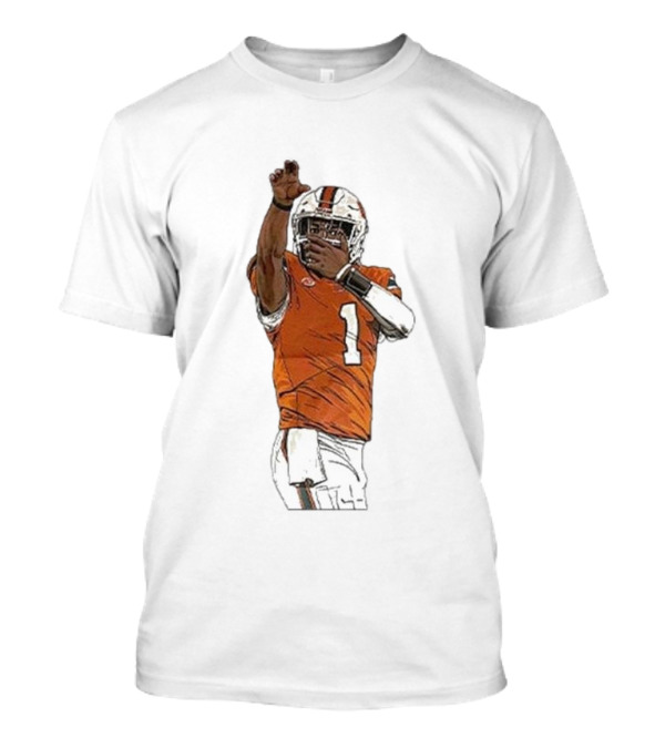 Cameron Ward Washington State Cougars Football Action Pose T-Shirt