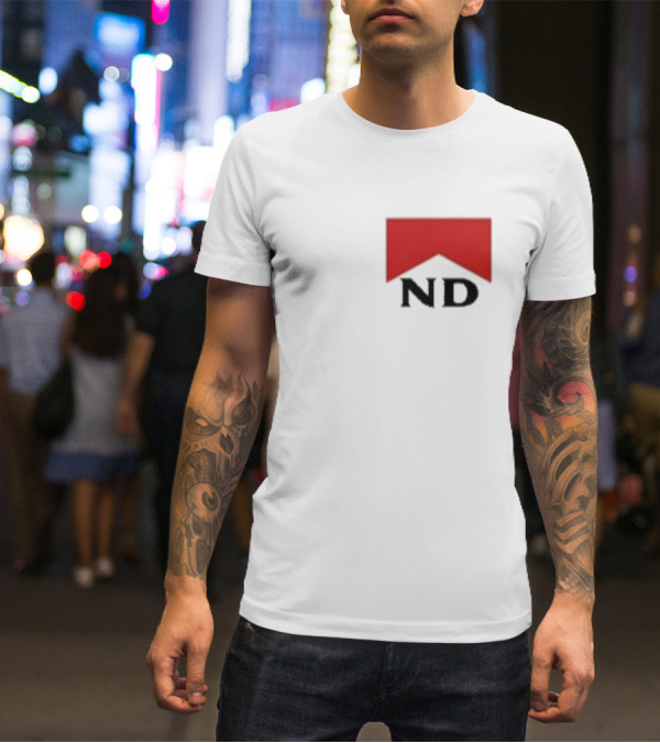Nicotine Dolls ND Red Marlboro Style Badge T-Shirt