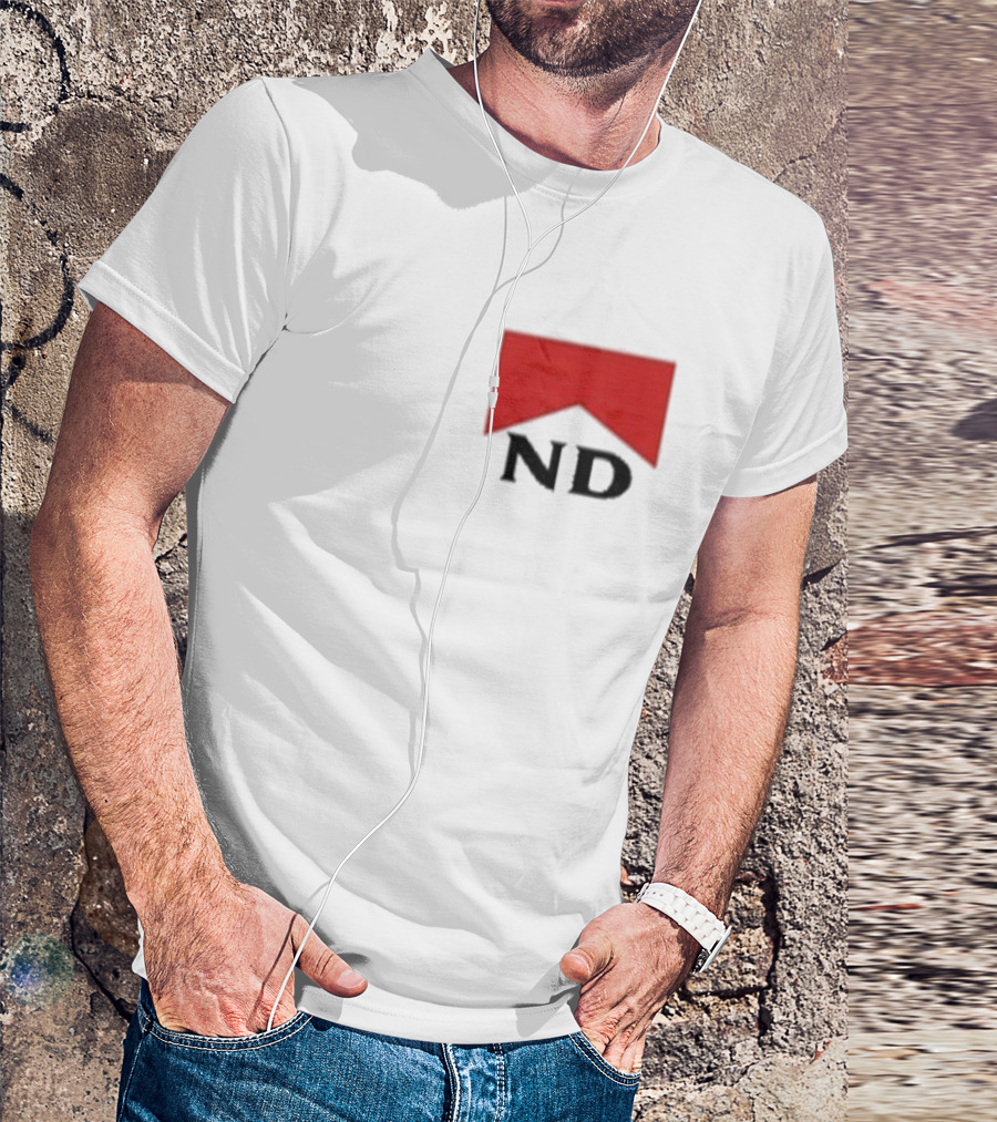 Nicotine Dolls ND Red Marlboro Style Badge T-Shirt