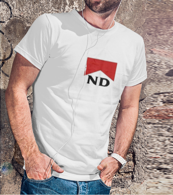 Nicotine Dolls ND Red Marlboro Style Badge T-Shirt
