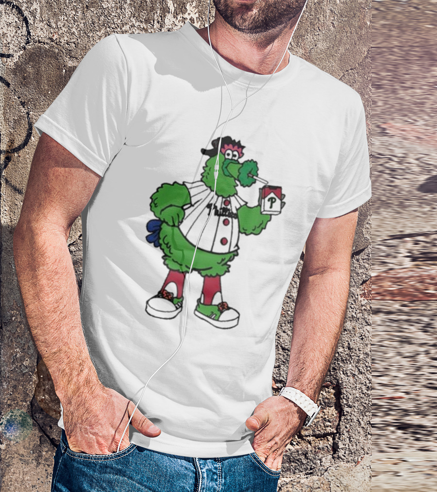 Philadelphia Phillies Mascot Smoking Pirate T-Shirt