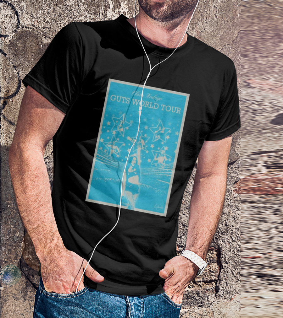 Olivia Rodrigo Guts World Tour October 29 2024 Stars Concert T-Shirt