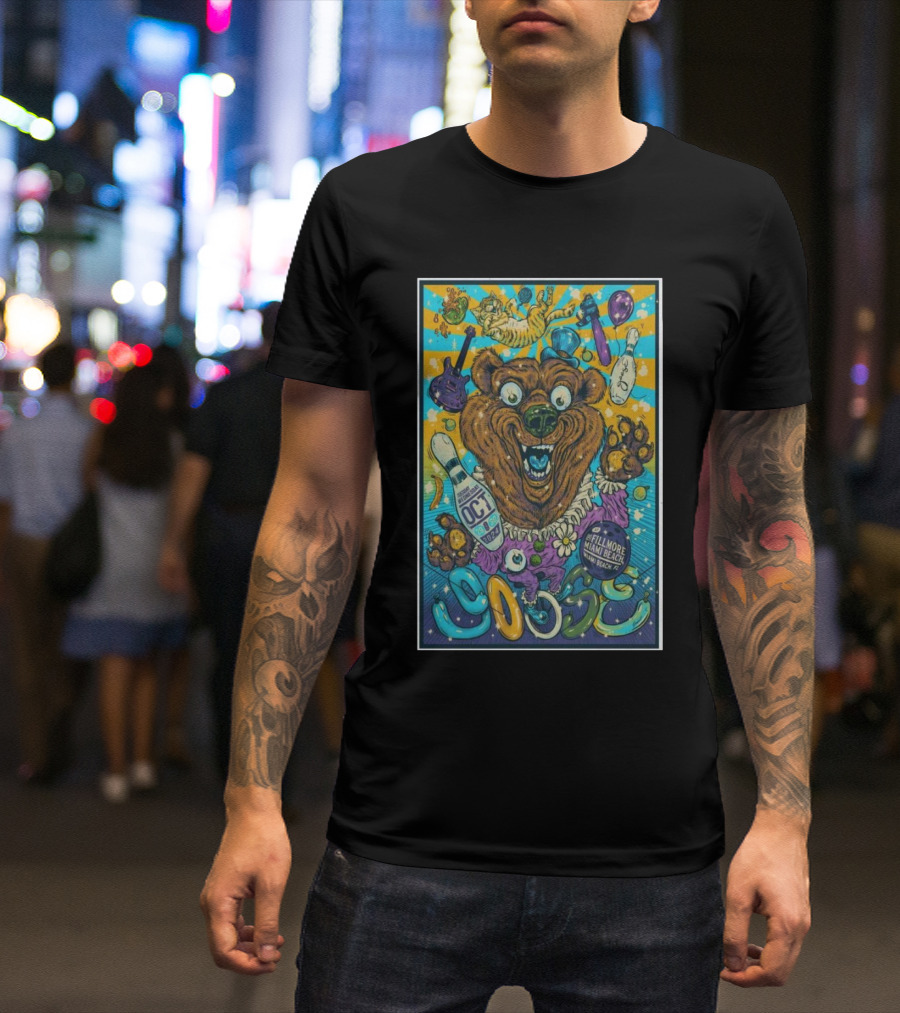 Goose Fillmore Miami Beach Bear Bowling October 29-30 T-Shirt