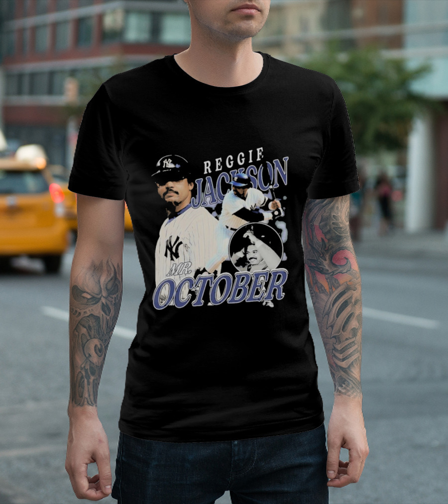 Reggie Jackson Mr October Yankees Legend T-Shirt