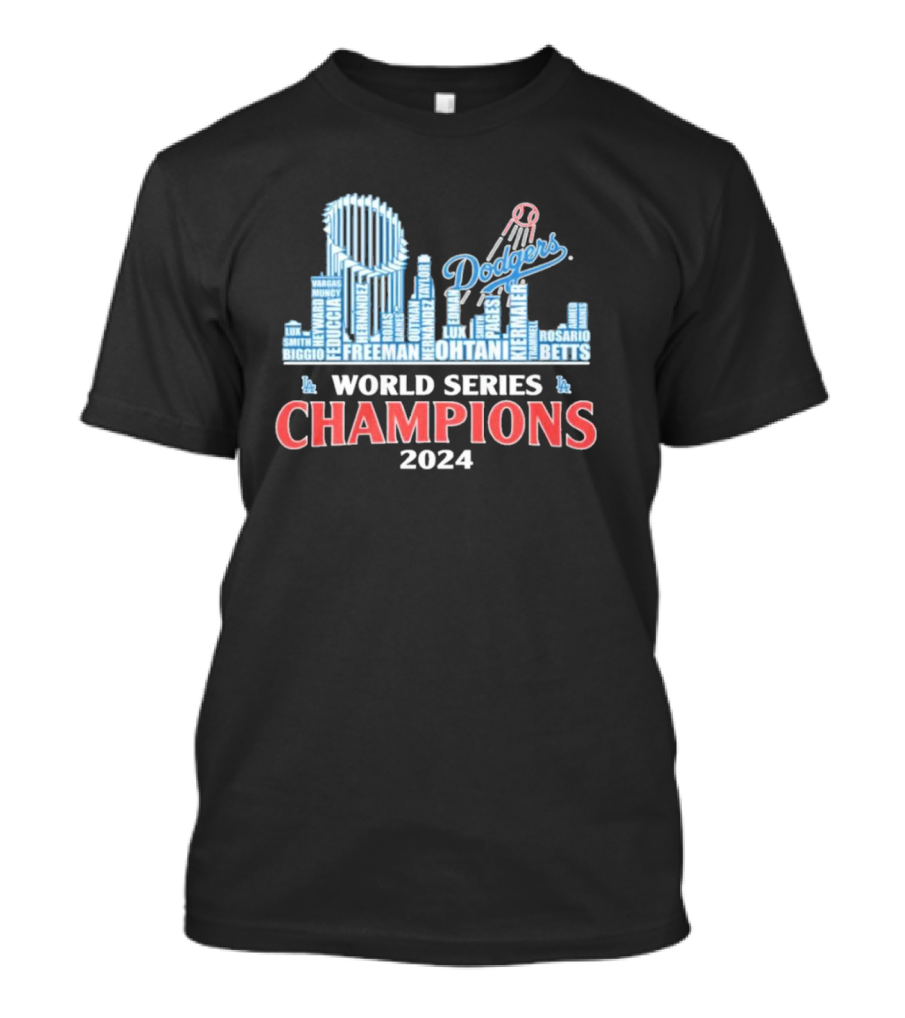 LA Dodgers World Series Champions 2024 Freeman Ohtani Betts Dodgers Baseball Victory T-Shirt