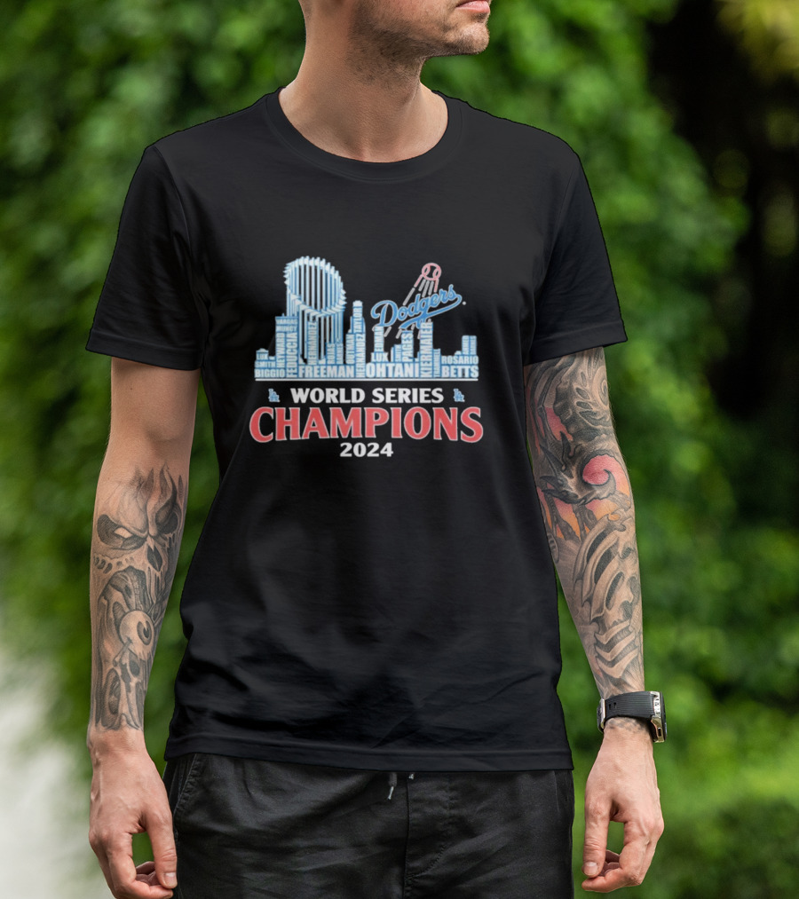 LA Dodgers World Series Champions 2024 Freeman Ohtani Betts Dodgers Baseball Victory T-Shirt