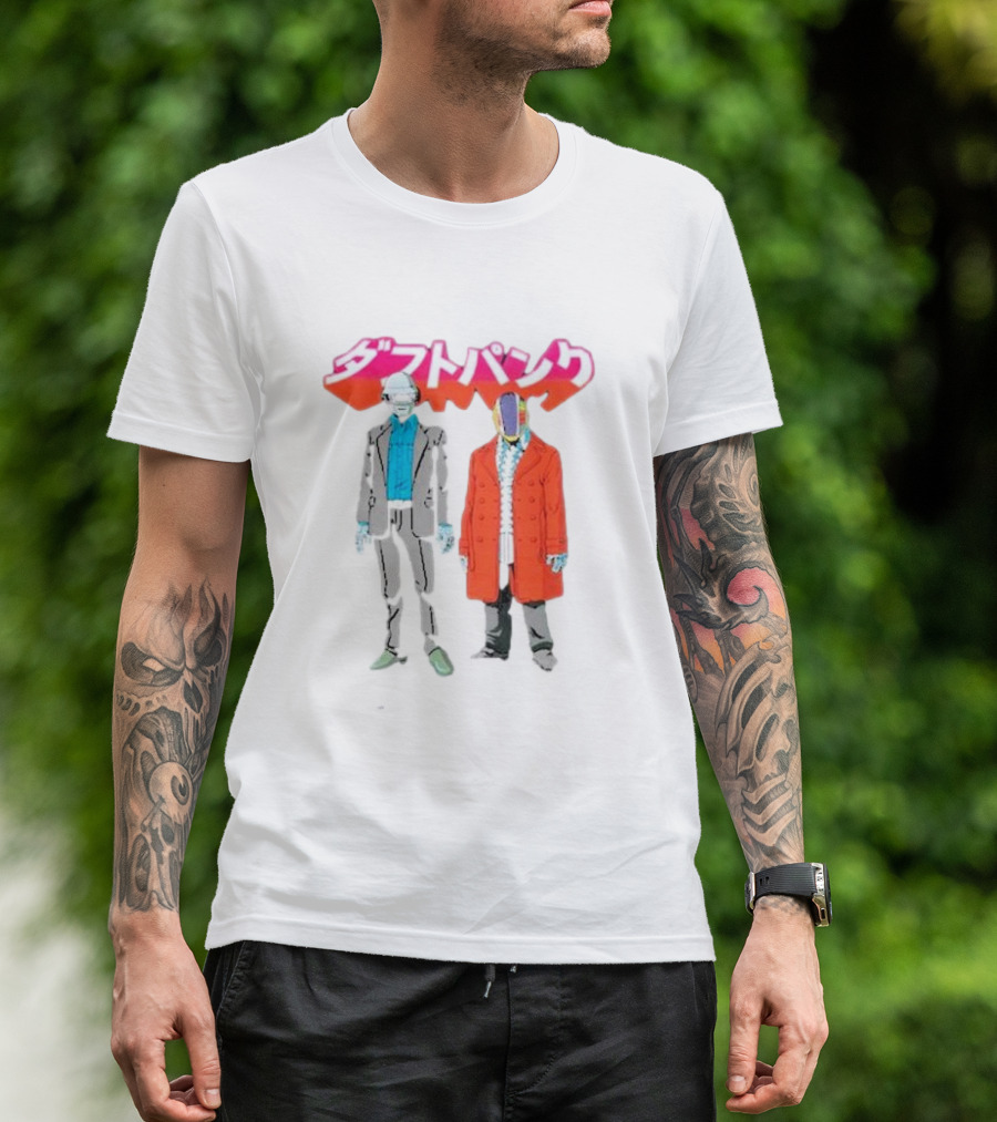 Daft Punk Anime Style Characters T-Shirt