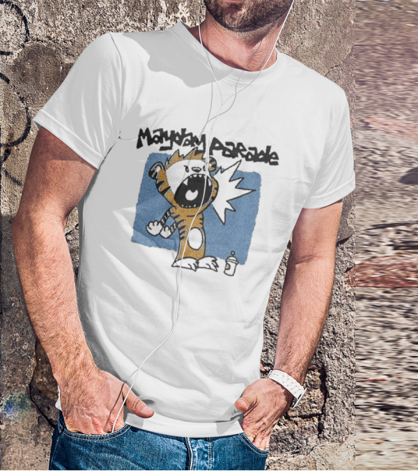 Mayday Parade Cartoon Tiger Shouting T-Shirt