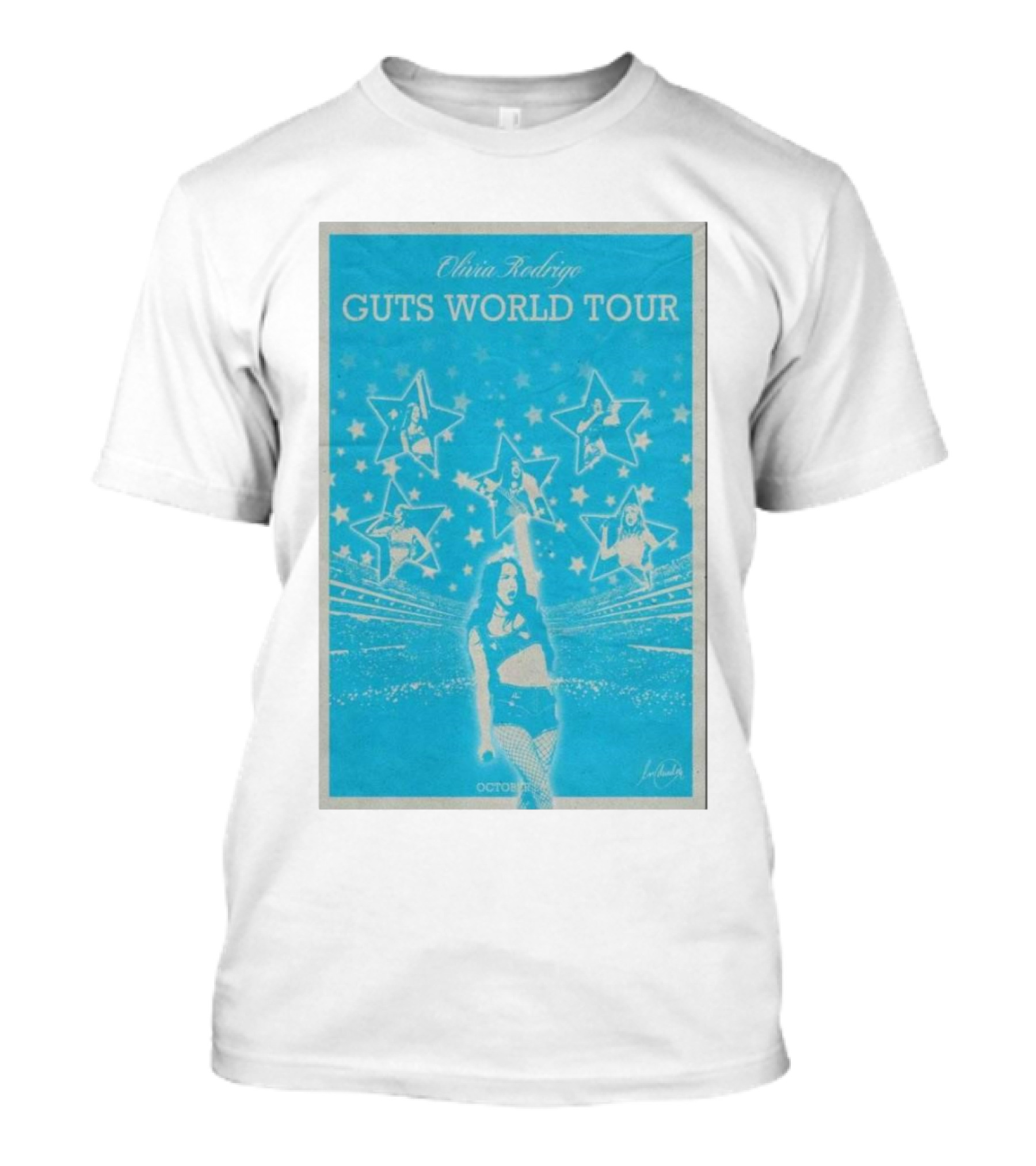 Olivia Rodrigo Guts World Tour October 29 2024 Star Imagery Performance T-Shirt