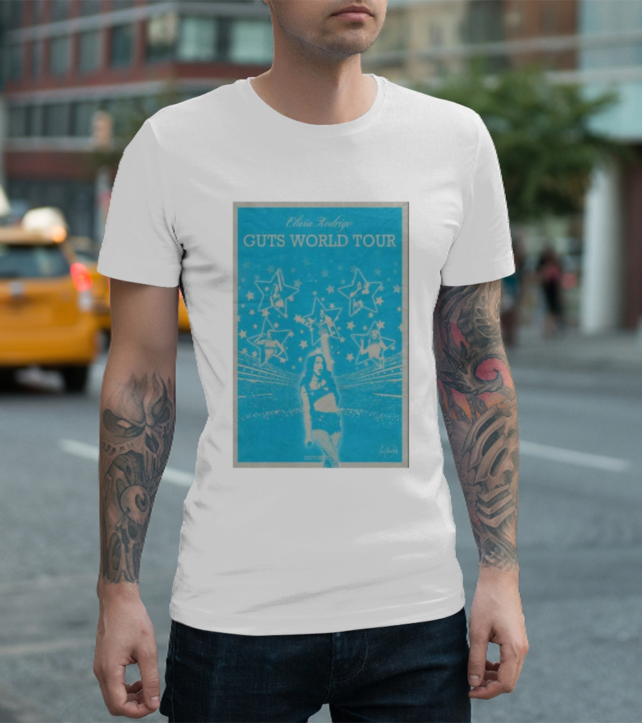 Olivia Rodrigo Guts World Tour October 29 2024 Star Imagery Performance T-Shirt