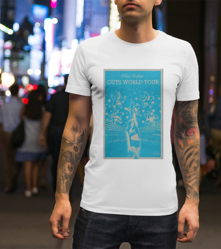 Olivia Rodrigo Guts World Tour October 29 2024 Star Imagery Performance T-Shirt