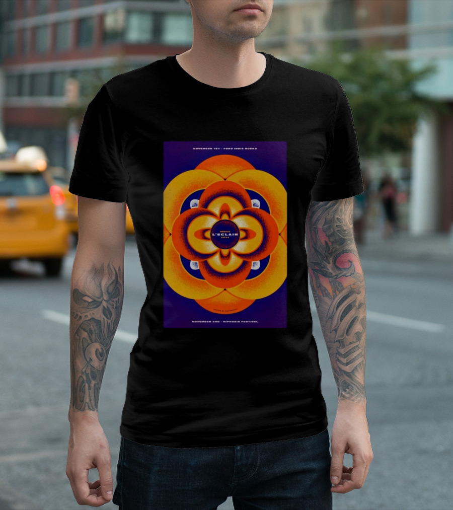 L’Eclair November 1 2024 Foro Indie Rocks Mexico City November 2 Hipnosis Festival T-Shirt