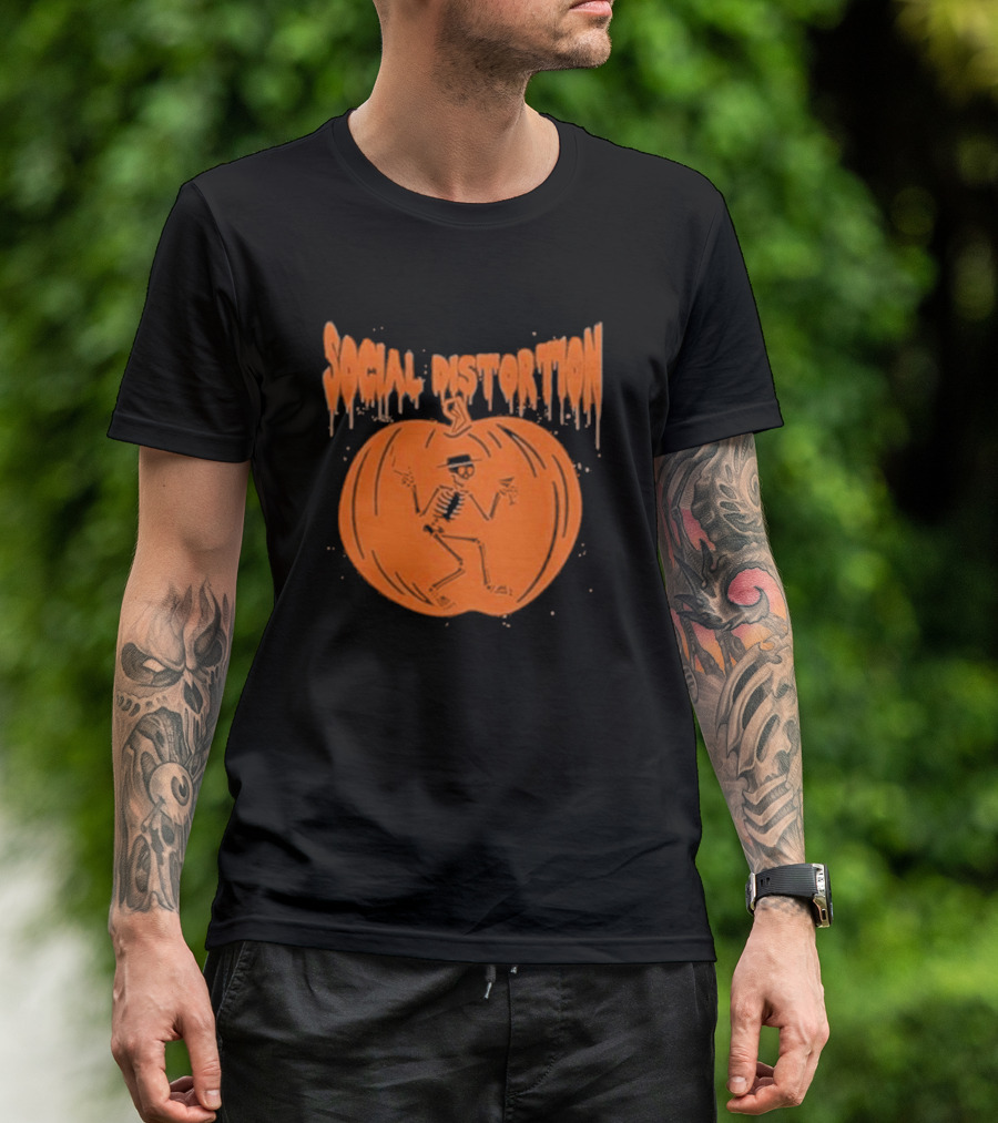 Social Distortion Skeleton Pumpkin T-Shirt