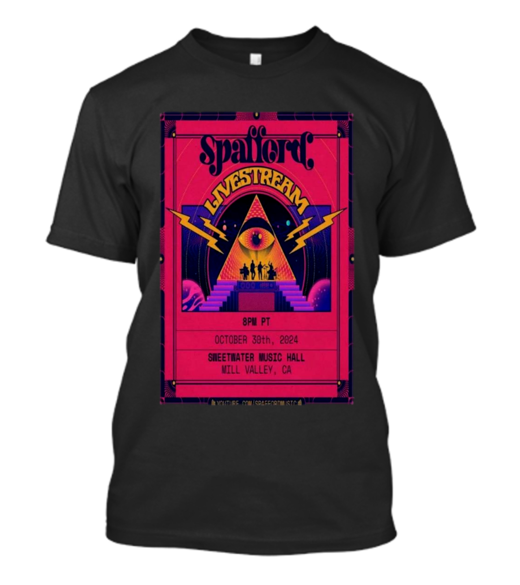 Spafford Livestream Sweetwater Music Hall Oct 30 2024 Mill Valley CA 8PM PT T-Shirt