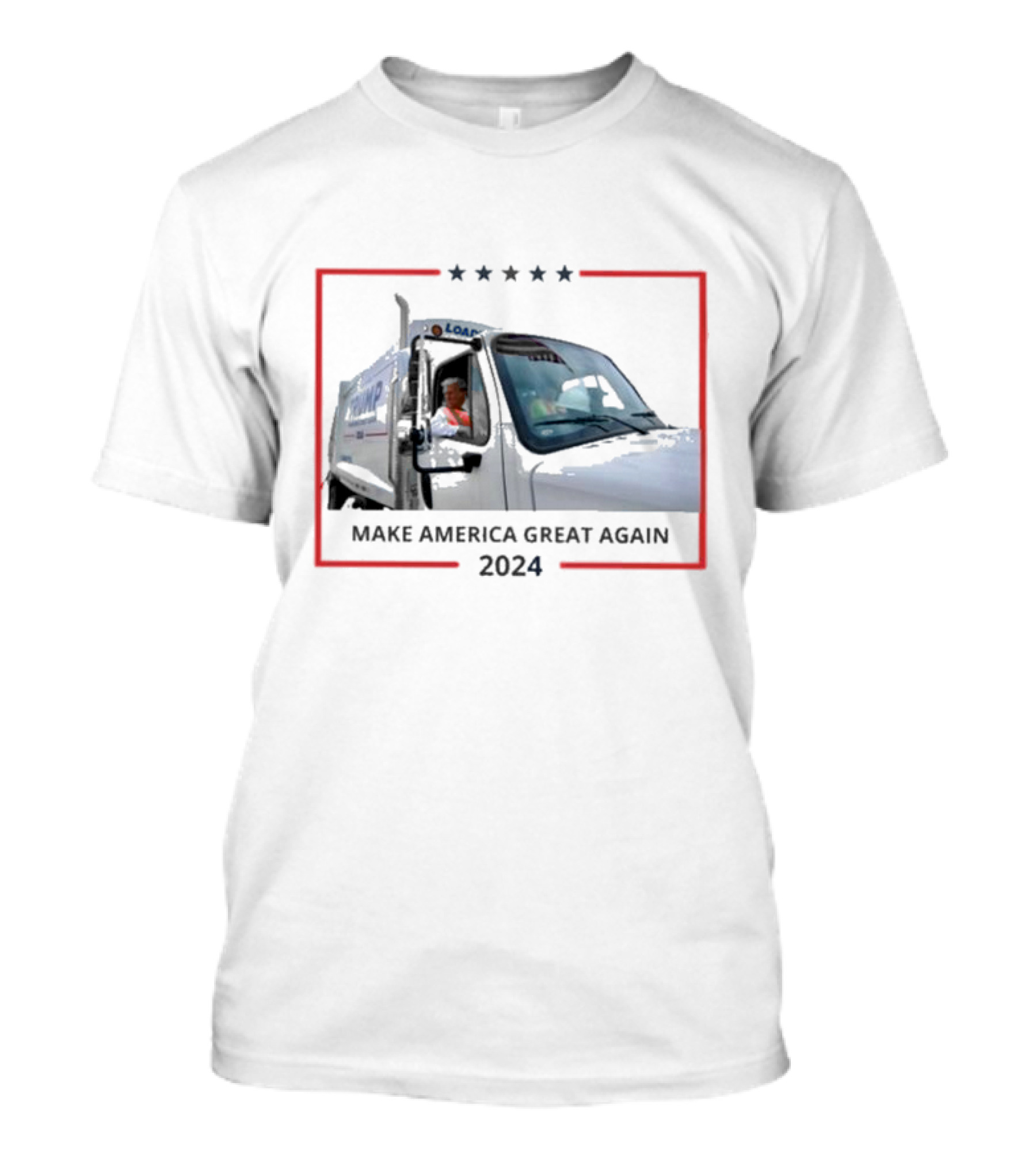 MAKE AMERICA GREAT AGAIN 2024 TRUMP LOADING GARBAGE TRUCK T-Shirt