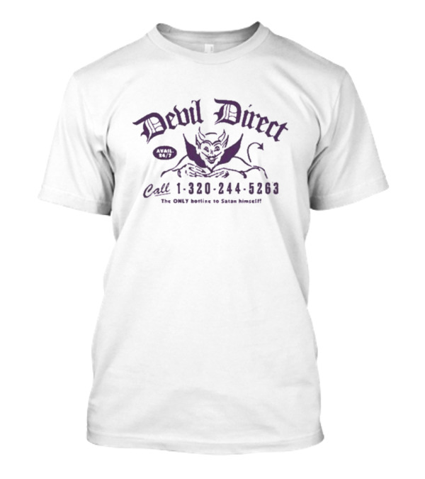 Freddie Gibbs Devil Direct Call 1-320-244-5263 Available 24/7 Hotline To Satan Himself T-Shirt