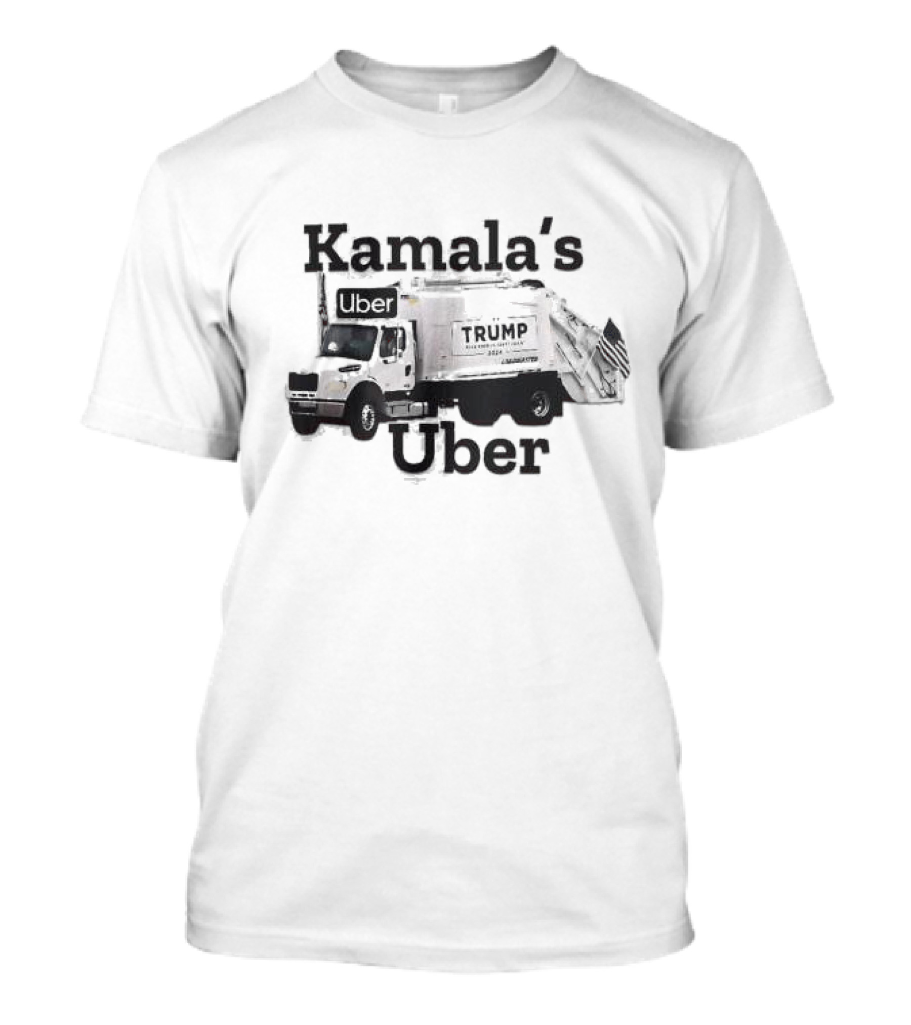Kamala's Uber Trump Garbage Truck USA Redneck American Trash Meme T-Shirt