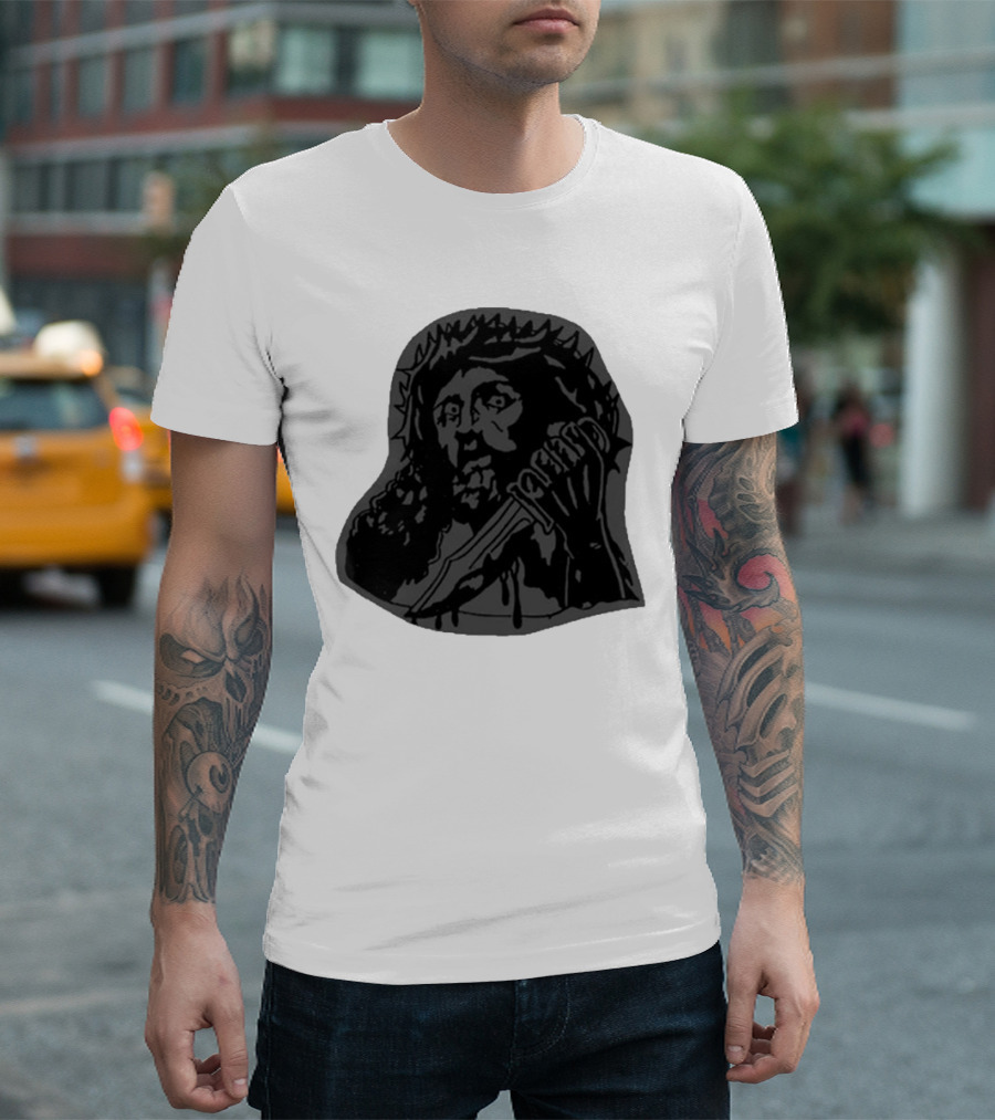 Section8la Jesus Kills Black And White Sword T-Shirt
