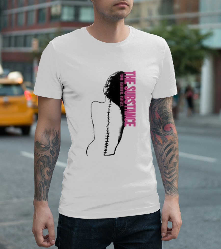 THE SUBSTANCE Young Beautiful Perfect Spine T-Shirt