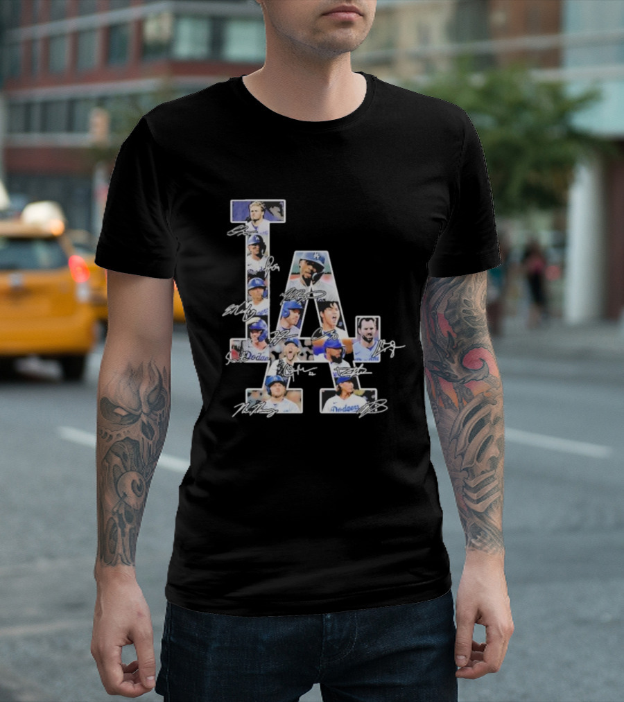 LA Dodgers Signature Collage T-Shirt