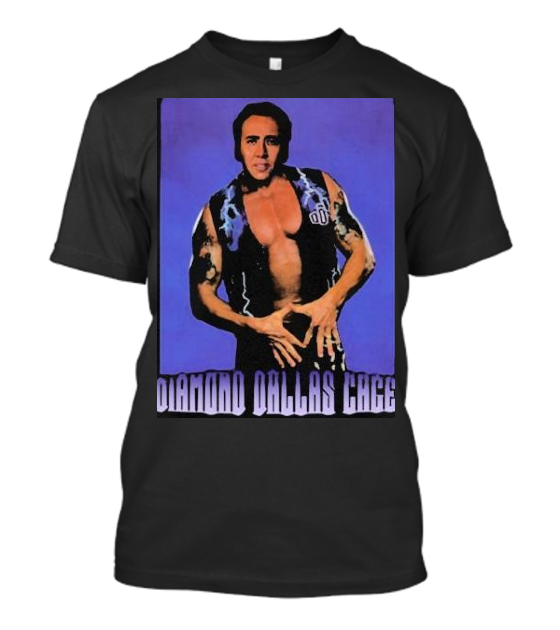 Diamond Dallas Page Nicholas Cage Mashup Diamond Dallas Cage T-Shirt