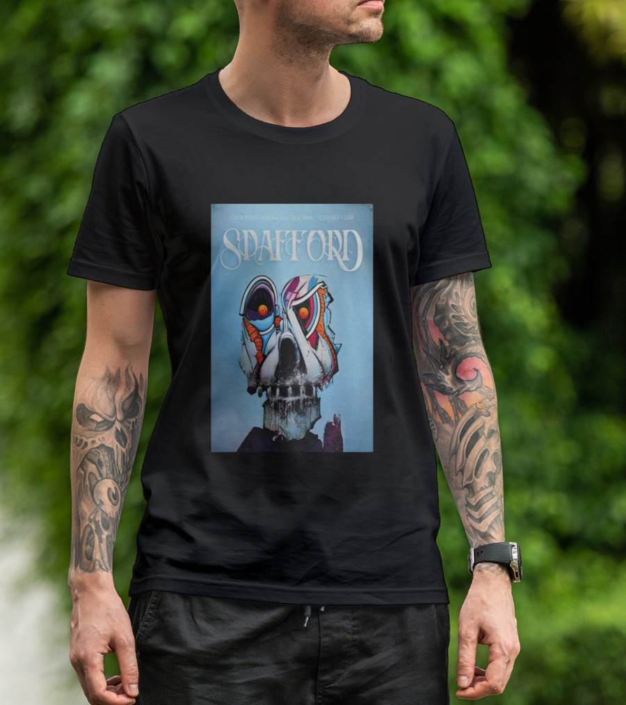 Spafford Lodge Room Los Angeles California November 1 2024 Surreal Skull T-Shirt