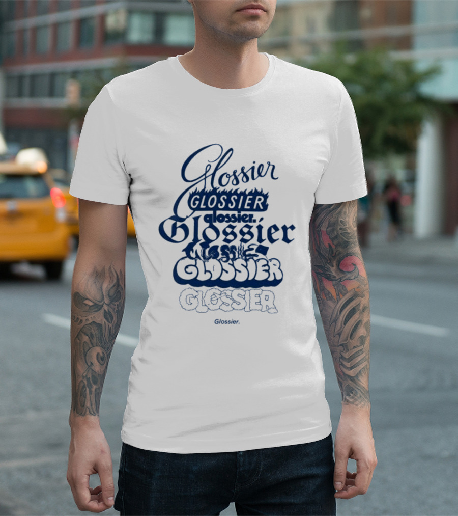 Glossier Variations in Different Fonts and Styles T-Shirt