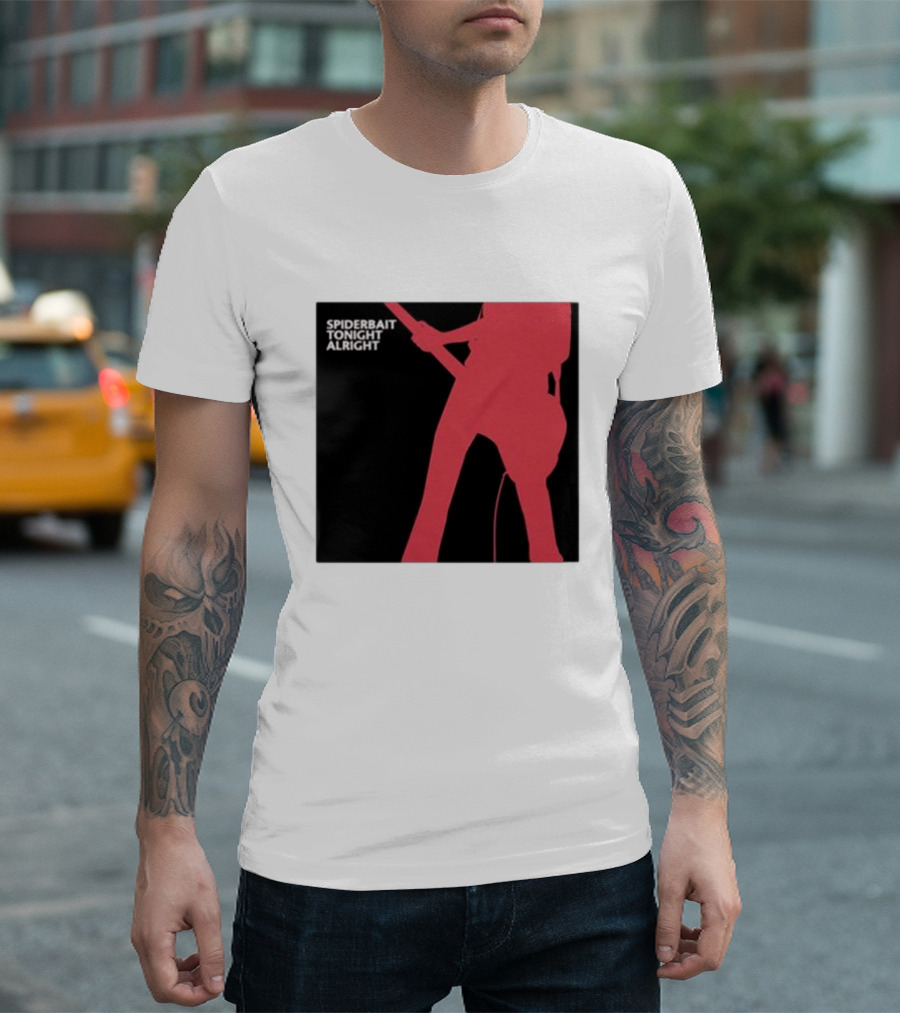 Spiderbait Tonight Alright Red Guitar T-Shirt