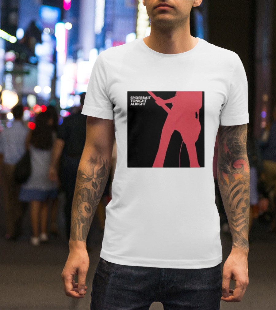 Spiderbait Tonight Alright Red Guitar T-Shirt