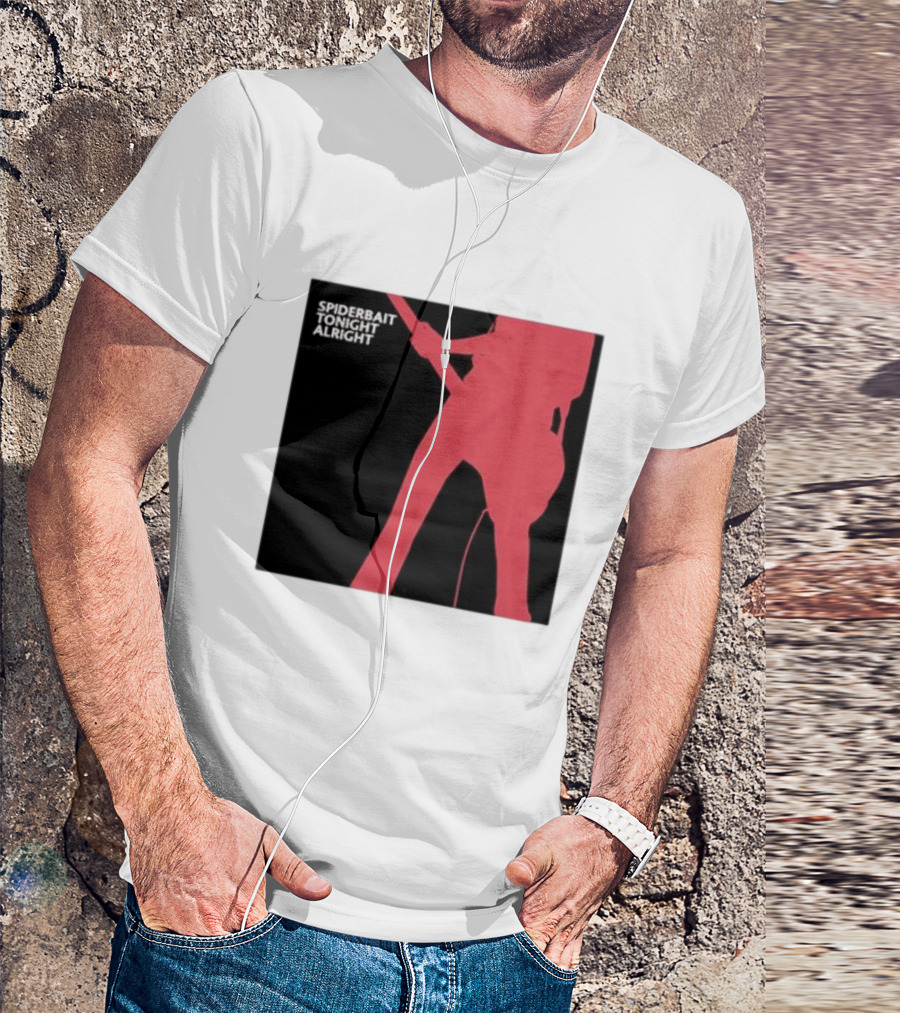Spiderbait Tonight Alright Red Guitar T-Shirt