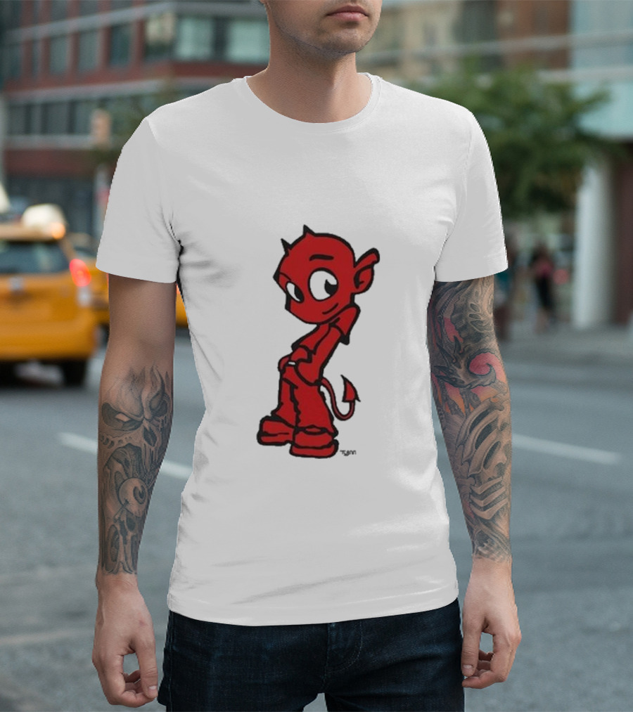 Toro Y Moi Tym Devil Red Cartoon Character T-Shirt