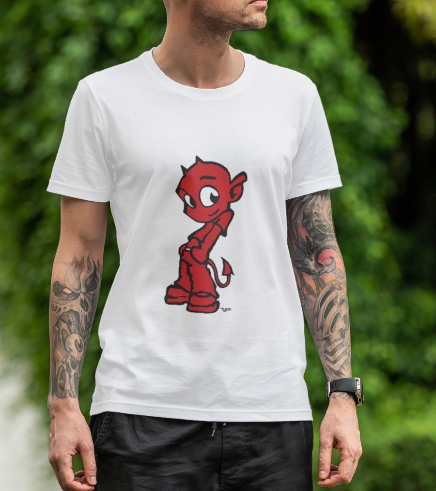 Toro Y Moi Tym Devil Red Cartoon Character T-Shirt