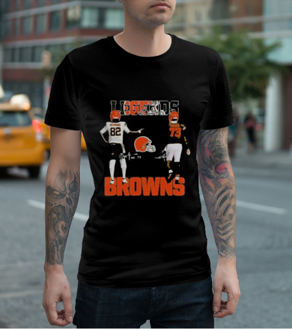 Cleveland Browns Legends Newsome Thomas 82 73 T-Shirt