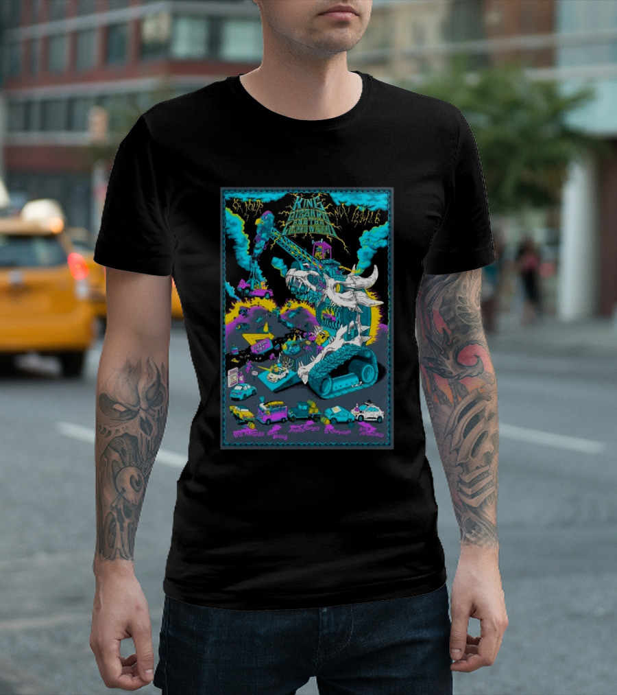 KGLW King Gizzard and The Lizard Wizard 2024 North America Explosive Tour T-Shirt