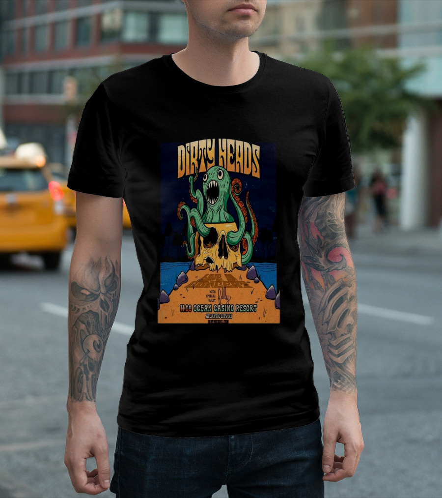 Dirty Heads November 8, 2024 Ocean Casino Resort Atlantic City Event with Special Guests T-Shirt