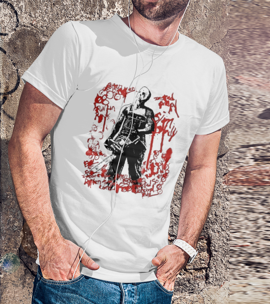 Eminem Tdoss Blood Scrawl Tormented Slim Shady Chainsaw Urban Chaos T-Shirt