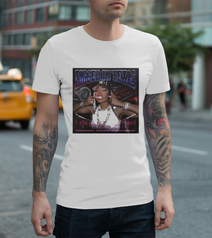Megan Thee Stallion Bigger In Texas Bling Style Hip Hop T-Shirt