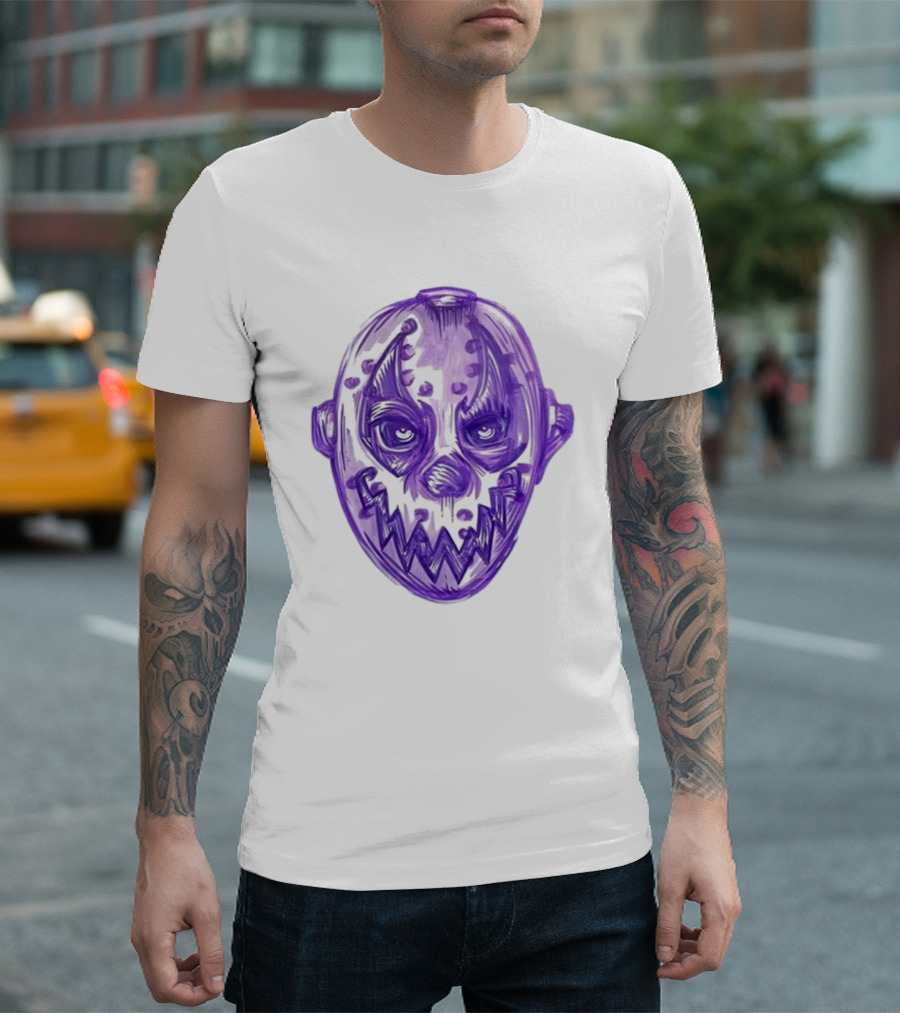 MNE Stare Killing Machine New 2024 Mask Face T-Shirt