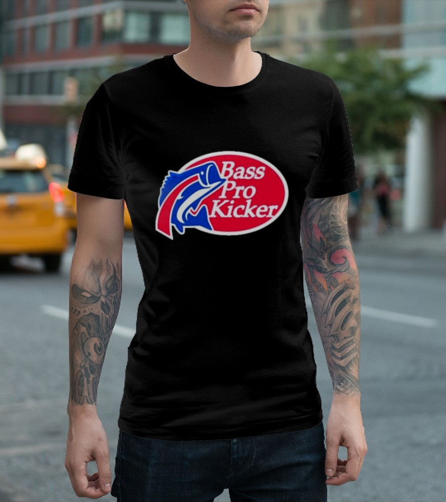 Carl Cordes Bass Pro Kicker Logo Fish T-Shirt