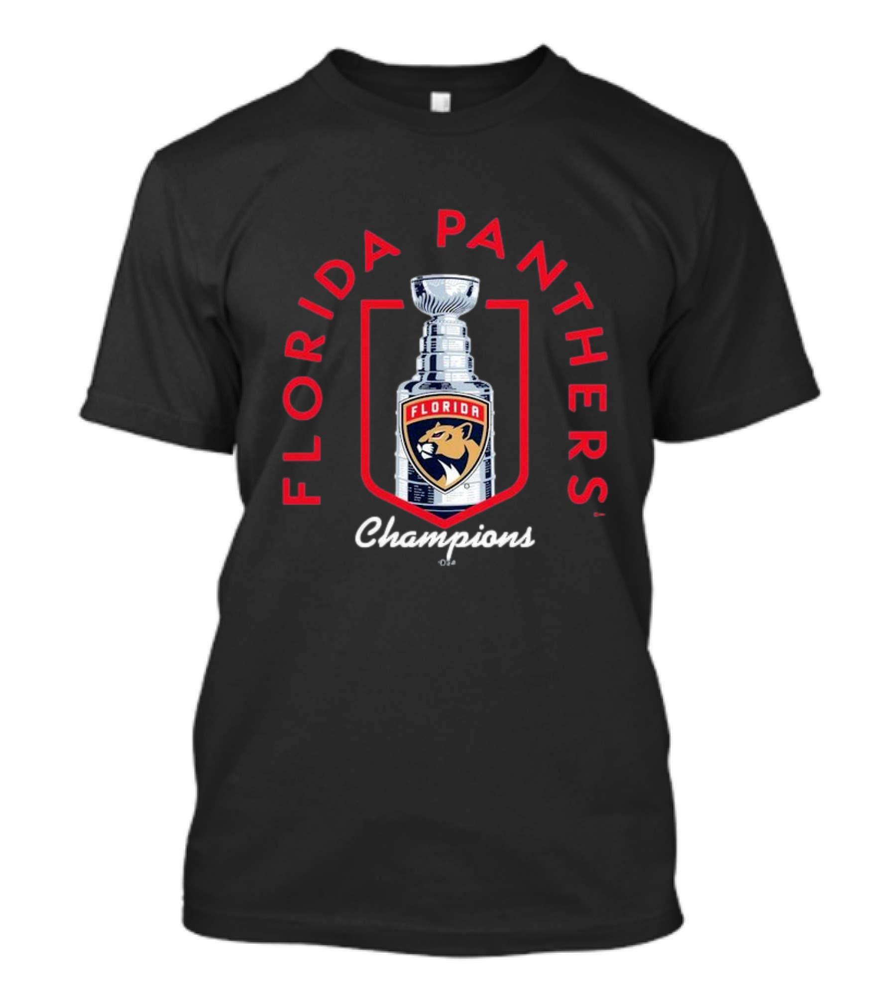 Florida Panthers Champions Stanley Cup Trophy T-Shirt