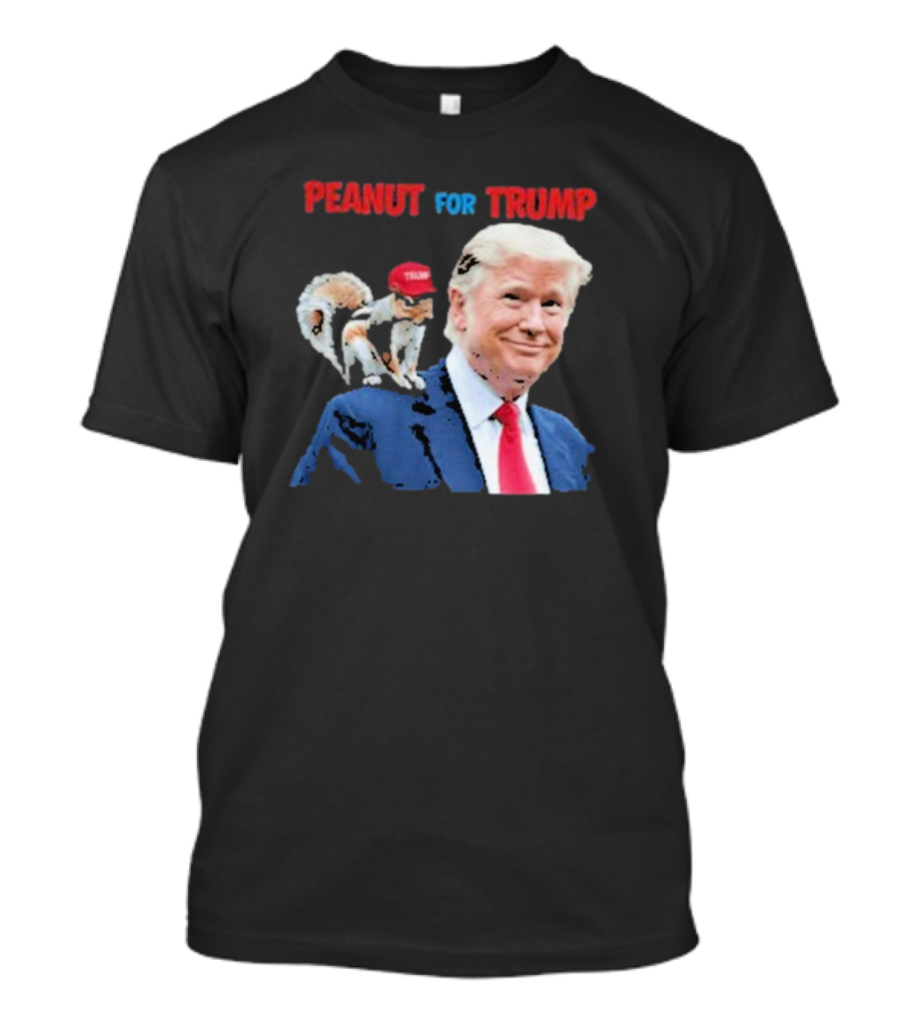 Peanut For Trump Squirrel Wearing Hat T-Shirt