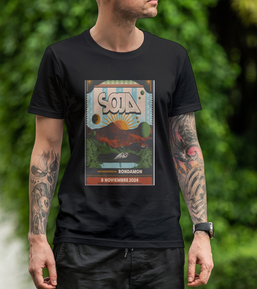 Soja Invitado Especial Rondamon 8 Noviembre 2024 Estadio Obras Buenos Aires Argentina Event T-Shirt