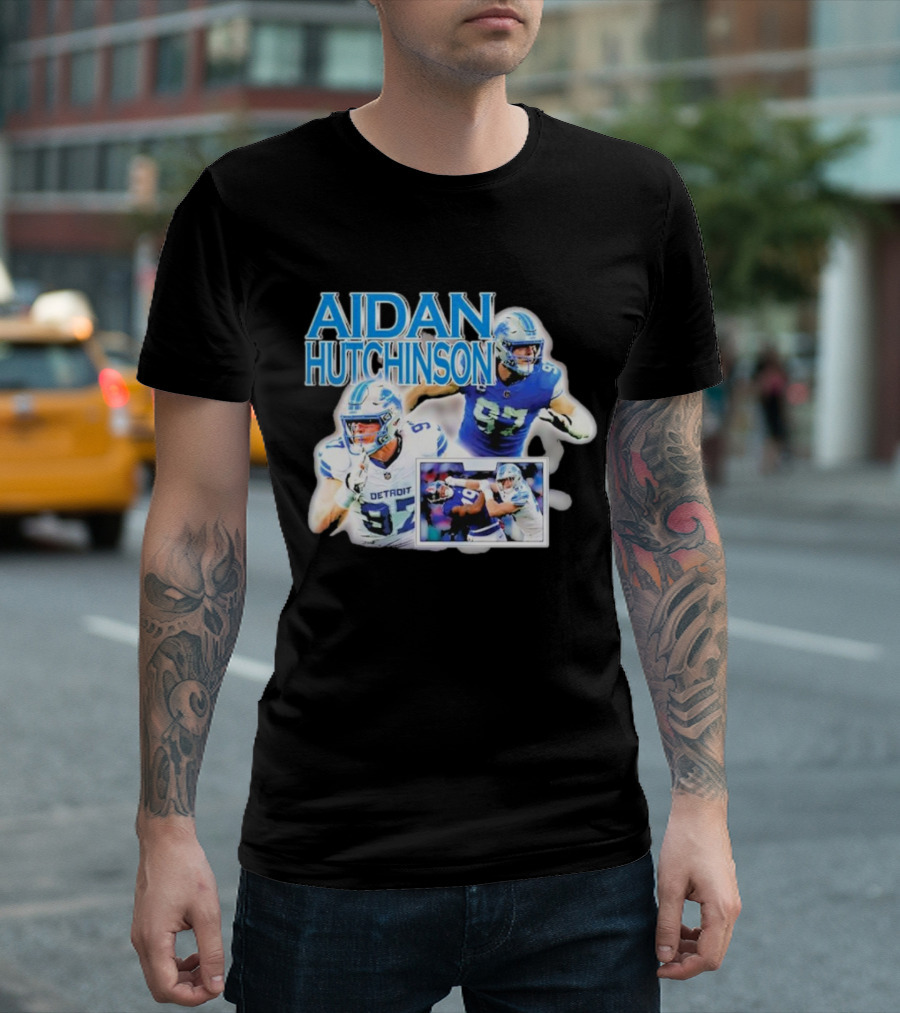 Aidan Hutchinson Detroit Football Highlights T-Shirt