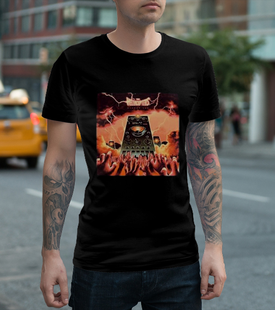 The Hellacopters Overdriver Lightning Hands Amplifier T-Shirt