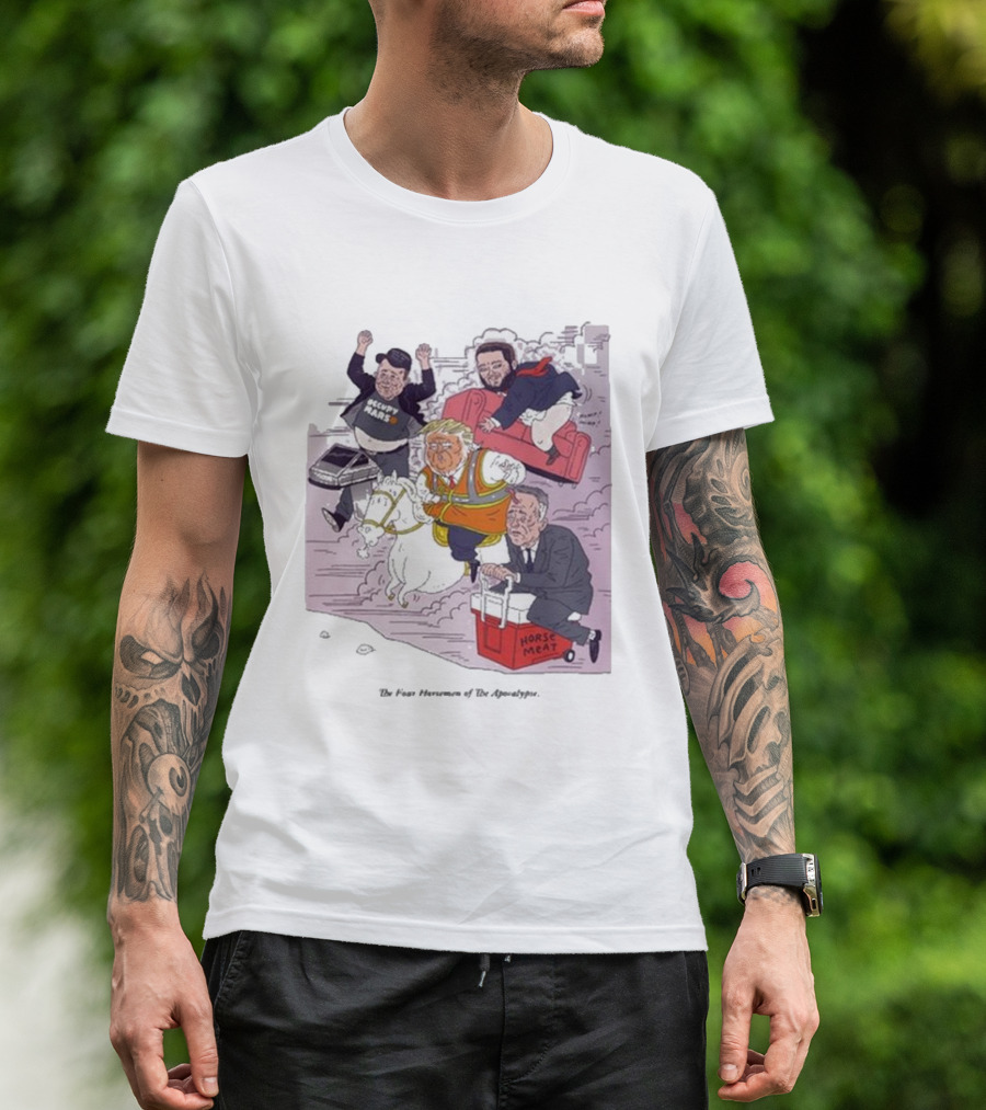 Lukey Mcgarry The Four Horsemen Of The Apocalypse US Election 2024 Trump Putin Musk Bezos T-Shirt