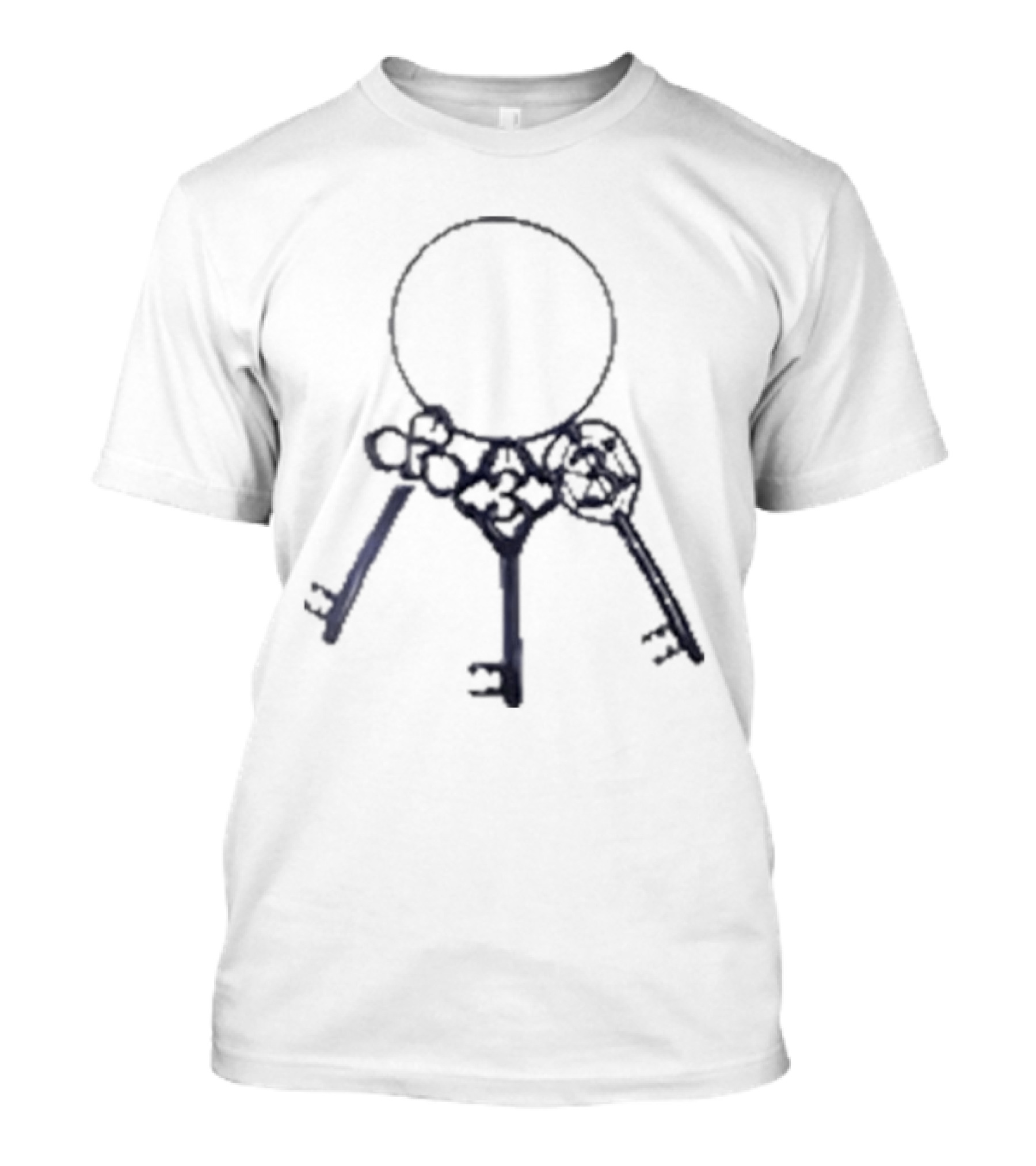 Matue Chave 333 Off White Key Design Circle Motif T-Shirt