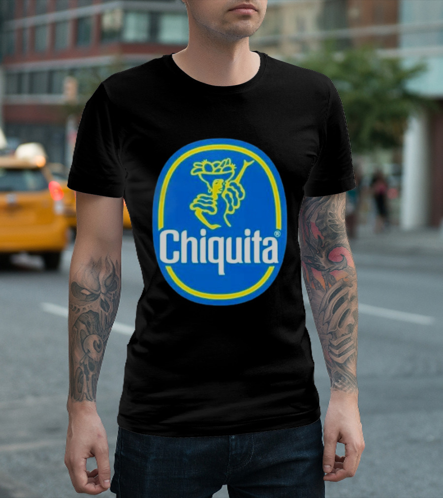 Chiquita Bananas Logo Iconic Blue and Yellow Emblem T-Shirt