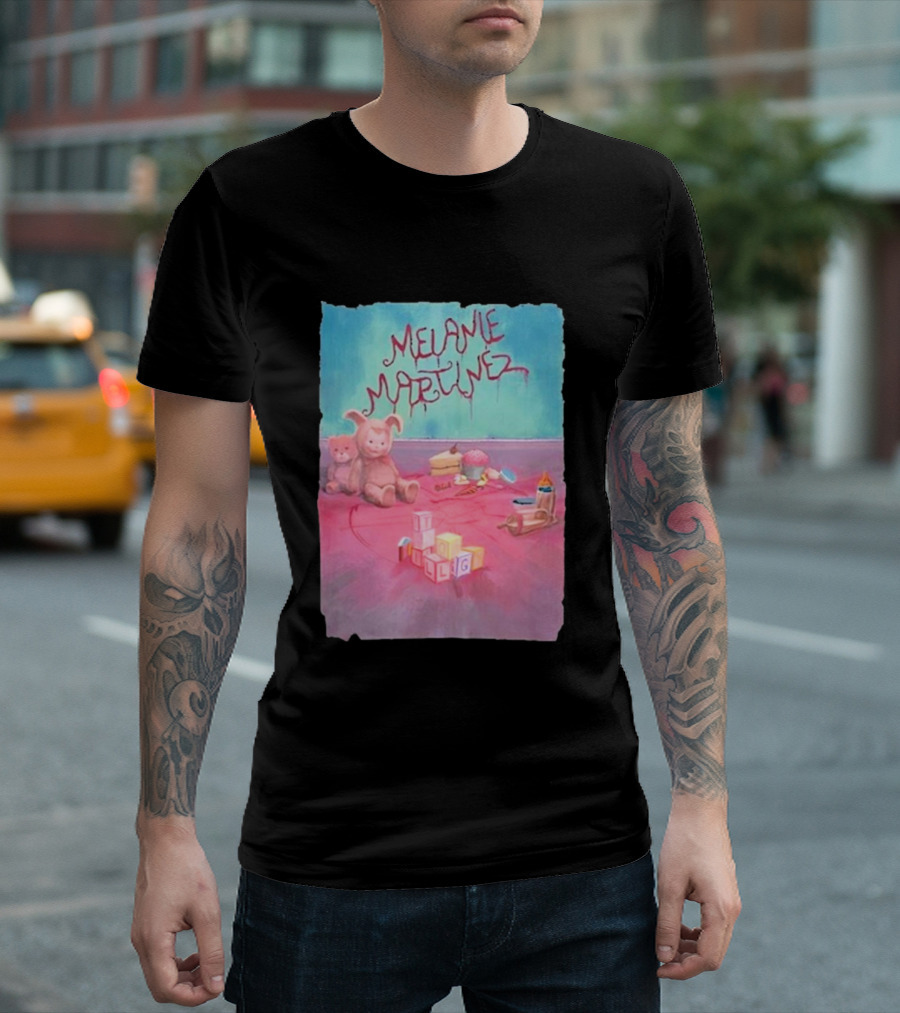 Melanie Martinez Vintage Toys Bunny Pastel Blocks T-Shirt