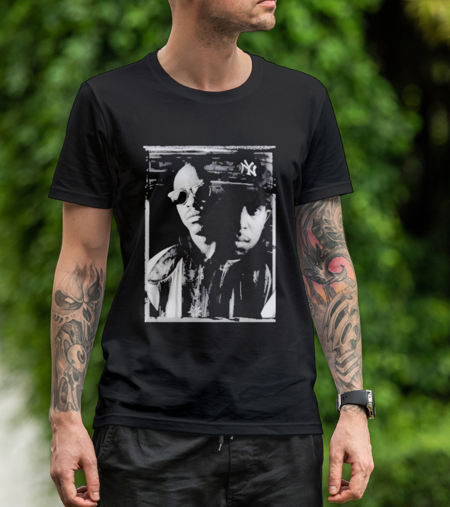 OOTBY Fifth Anniversary Gang Starr Iconic Duo Masked Faces T-Shirt