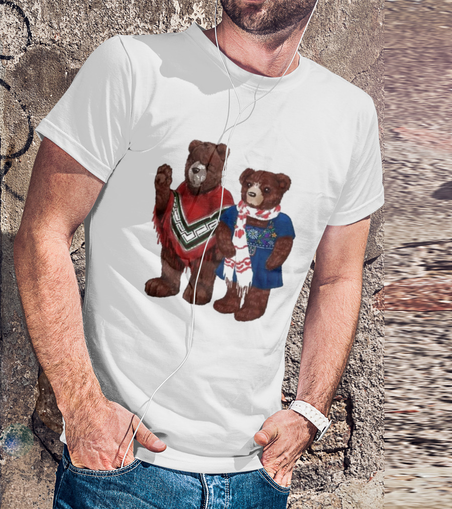 My Morning Jacket Pooch And Denise Bears Winter Poncho And Scarf T-Shirt